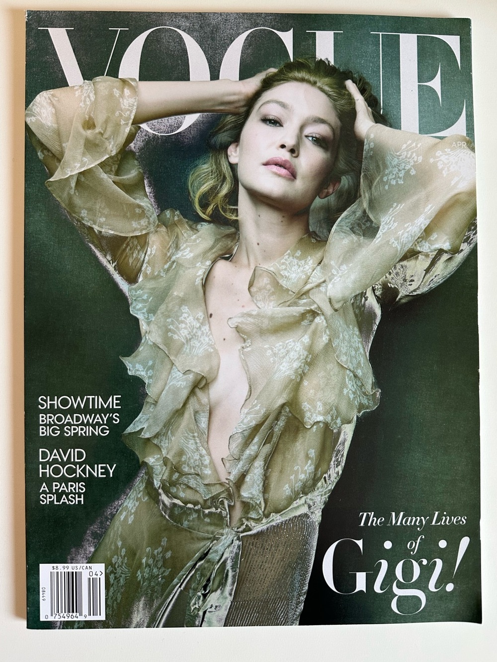 Vogue Cover featuring Gigi Hadid (April 2025)
